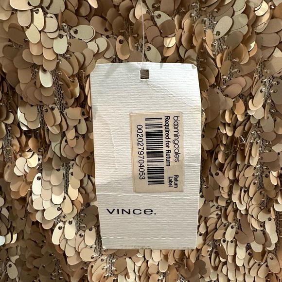 VINCE NTW oval matte sequin mini skirt with silk lining!! - Picture 8 of 11